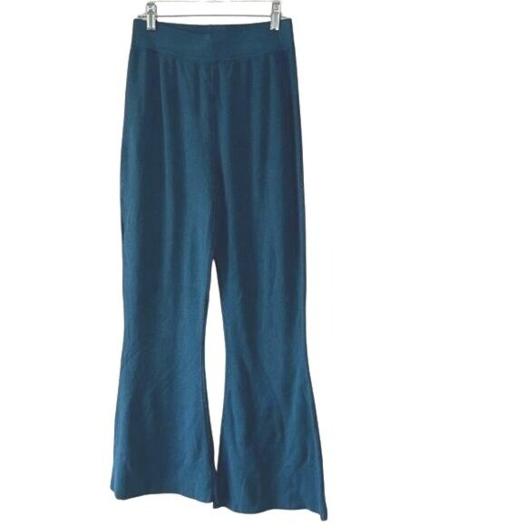 Victor Glemaud Womens Teal Knit Flared Pants Size S - Picture 4 of 12
